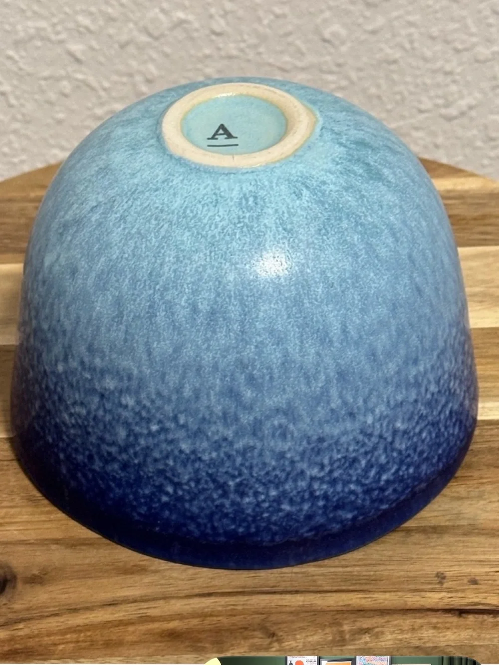 Anthropologie Dalila Ombre Bowl Azure Blue Stoneware⁠